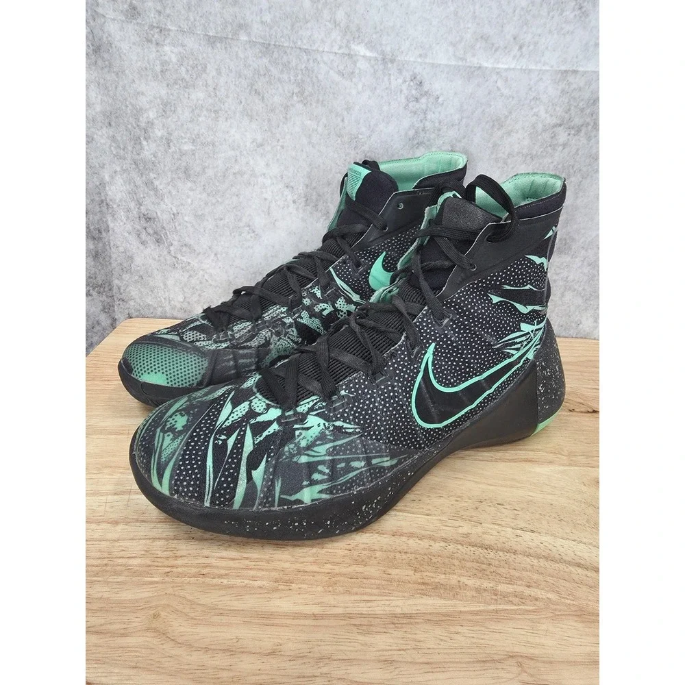 Nike Hyperdunk 2015 Basketball Shoes Mens 9.5 Green Glow in the Dark  749567-030